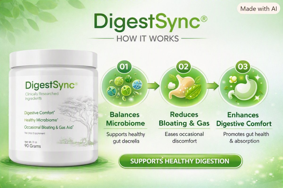 DigestSync supports digestive comfort and gut microbiome